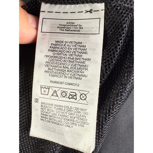 Adidas Condivo All Weather Training Windbreaker‎ Jacket Black White Mens 2XL XXL - Picture 5 of 7